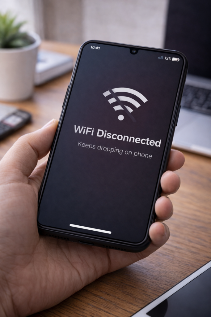 wifi keeps disconnecting on phone